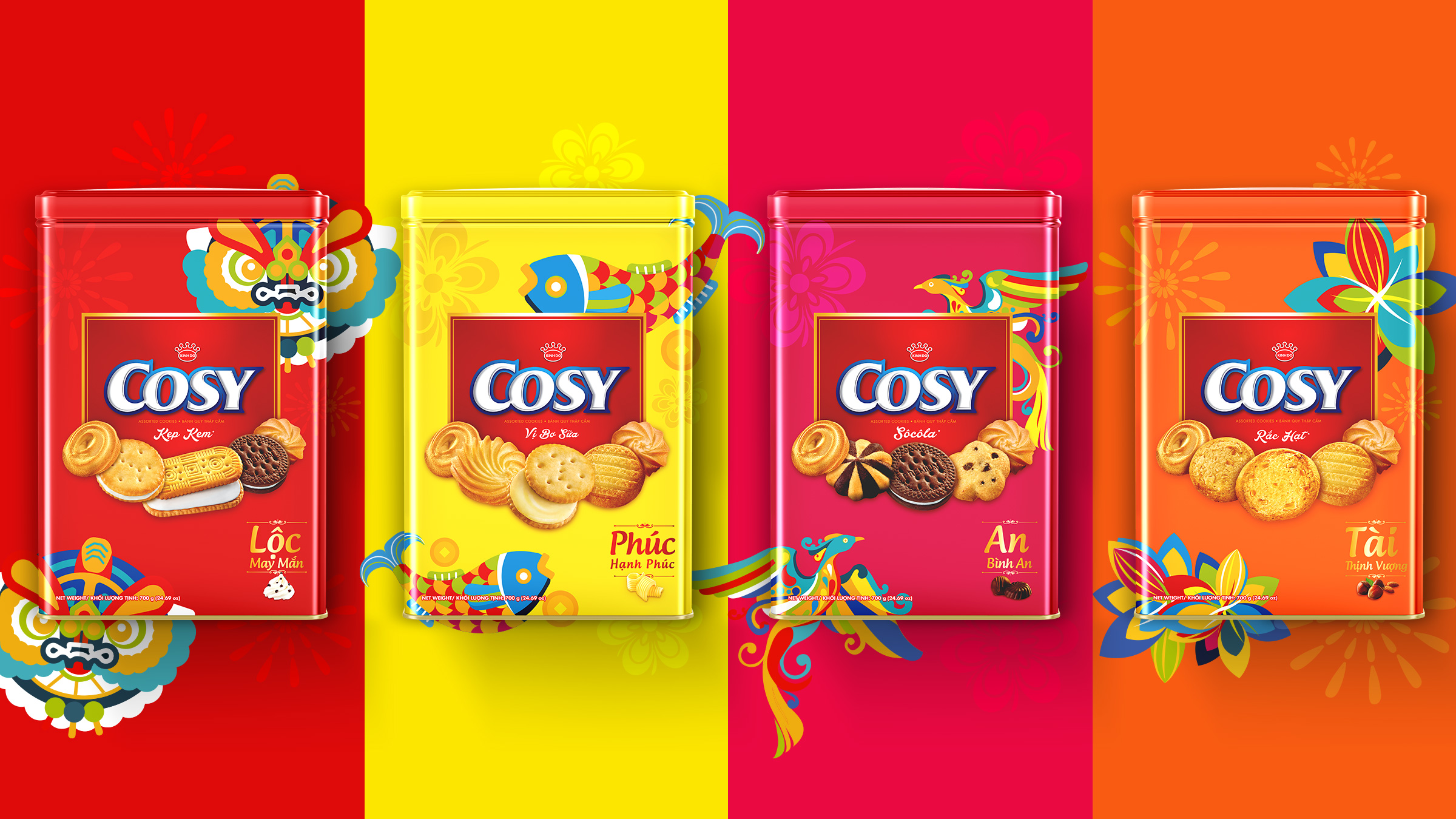 packaging design Cosy Tet