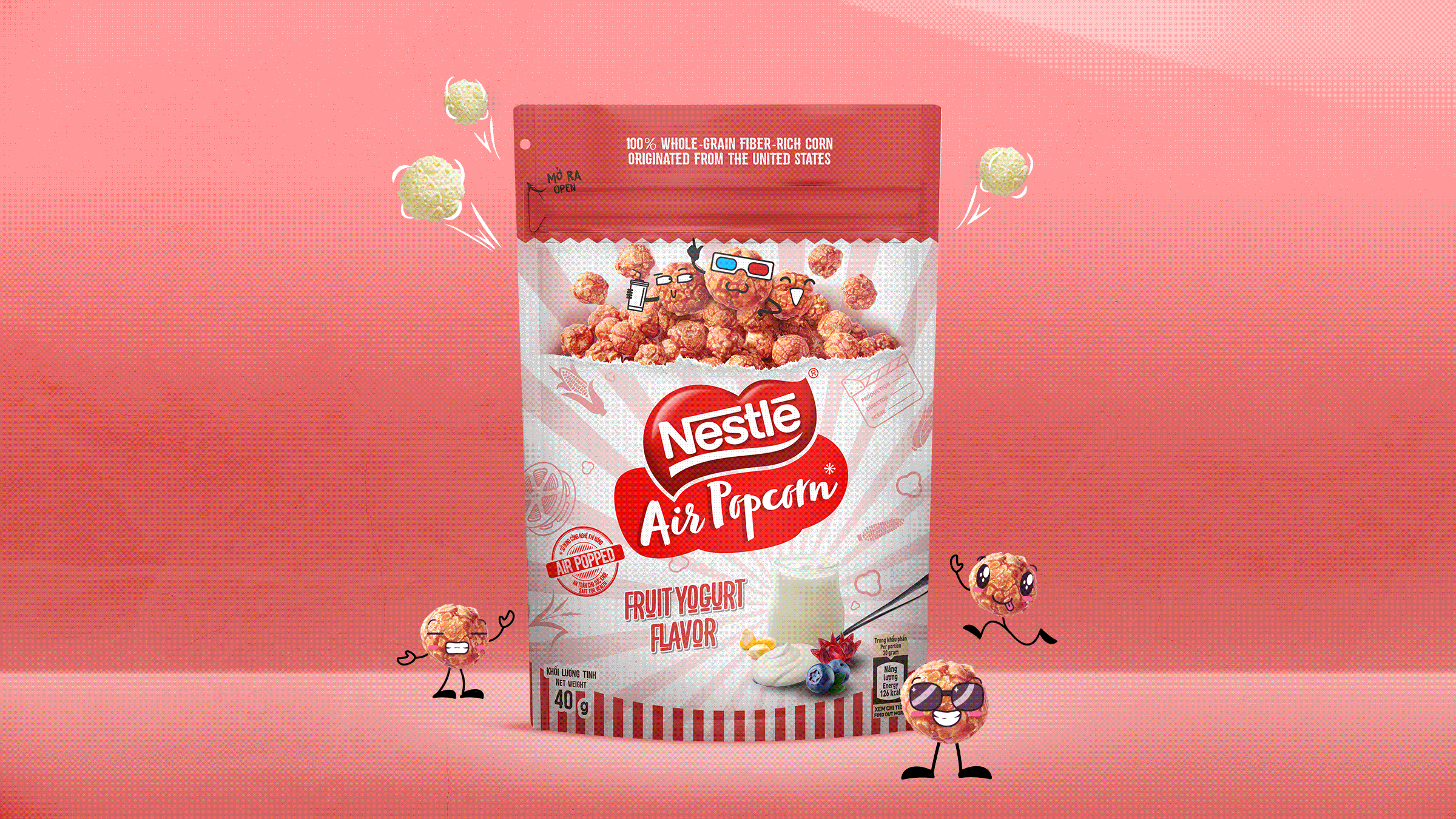 The Circle Branding Partners Nestle Air Popcorn Packaging Design