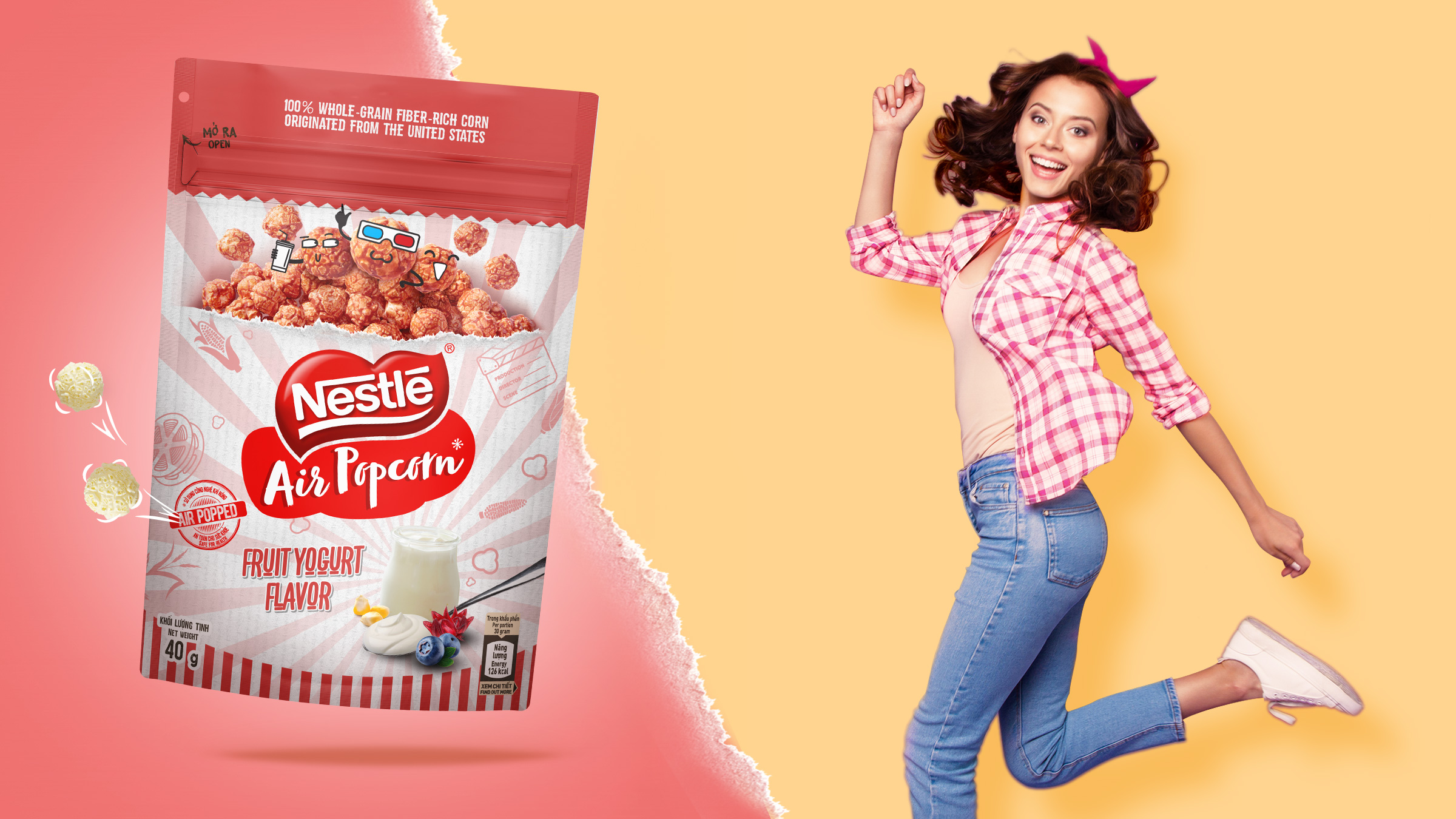 The Circle Branding Partners Nestle Air Popcorn Packaging Design