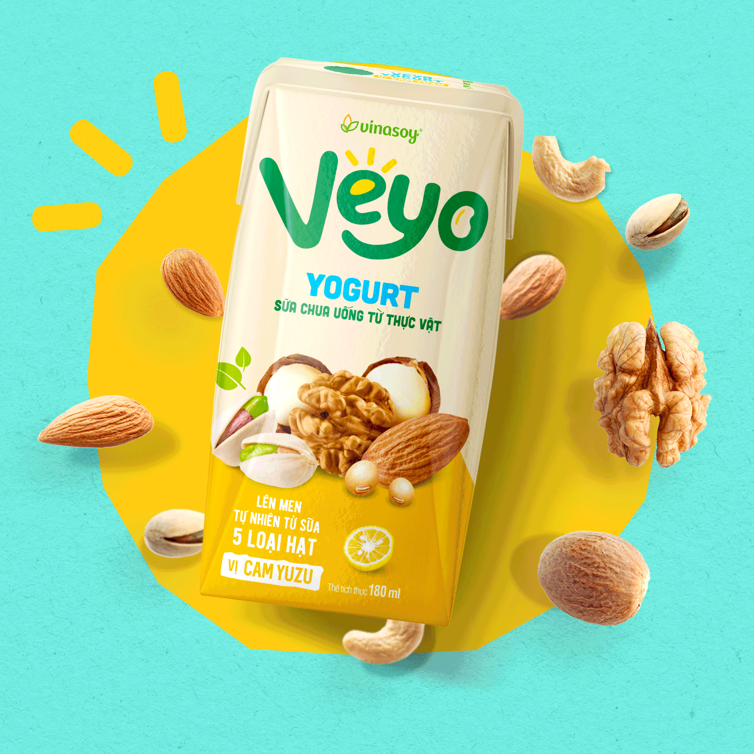 Veyo Vegan Drink Yogurt Packaging and Brand Development
